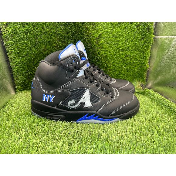 Awake NY x Air Jordan 5 Retro DV4982-004 Athletic Sneaker Mens 9.5 Black Leather main image 11